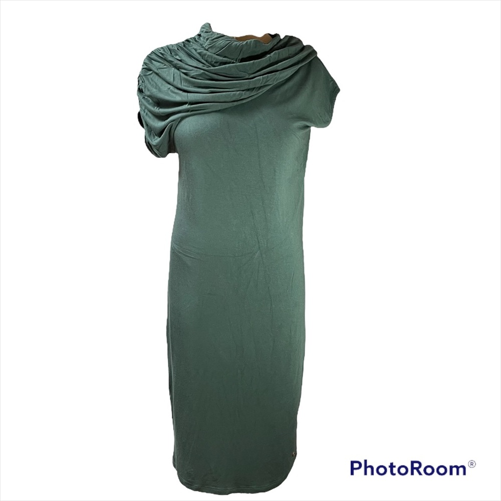 Supertrash forest green shift dress Size S